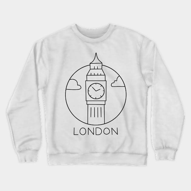 London Crewneck Sweatshirt by valentinahramov